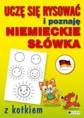 okładka Uczę się rysować i poznaję niemieckie słówka kotek książka | Praca Zbiorowa