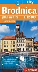 okładka Plan miasta - Brodnica/Inowrocław 1:12 000 DEMART książka | Praca Zbiorowa