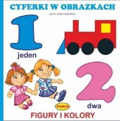 okładka Cyferki w obrazkach. Figury i kolory książka | Ernest Błędowski