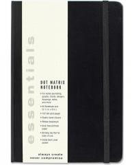 okładka Notatnik Ess duży Czarny Kropki książka