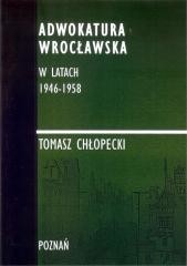 okładka Adwokatura Wrocławska w latach 1946-1958 książka