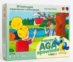 okładka Historyjki obrazkowe. Papuga Aga opowiada cz.1 książka