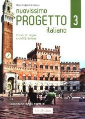 okładka Progetto italiano Nuovissimo 3 ćwiczenia C1 książka | Cernigliaro MariaAngela