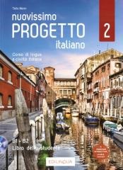 okładka Progetto italiano Nuovissimo 2 podr. + DVD B1-B2 książka | Marin Telis