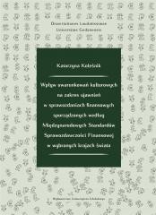 okładka Wpływ uwarunkowań kulturowych na zakres.. książka | Katarzyna Koleśnik