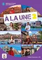 okładka A la une 2 zeszyt ćwiczeń + CD LEKTORKLETT książka | Praca Zbiorowa