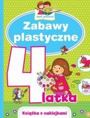 okładka Mali geniusze. Zabawy plastyczne 4-latka książka | Elżbieta Lekan, Joanna Myjak