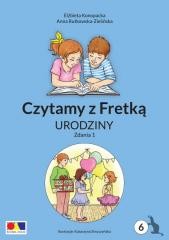 okładka Czytamy z Fretką cz.6 Urodziny. Zdania 1 książka | Kat, Elżbieta Konopacka, Anna Rutkowska-Zielińska