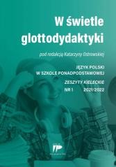 okładka W świetle glottodydaktyki JPSPP 1 2021/2022 książka | red. KatarzynaOstrowska