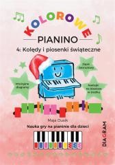 okładka Kolorowe Pianino 4. Kolędy i piosenki świąteczne książka | Maja Dusik