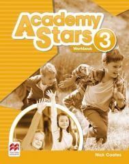 okładka Academy Stars 3 WB + kod online MACMILLAN książka | Cadwallader Jane, Blair Alison