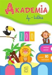 okładka Akademia 4-latka. Zoo książka | Praca Zbiorowa