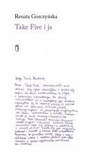 okładka Take Five i ja książka | Renata Gorczyńska