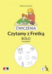 okładka Ćwiczenia. Czytamy z Fretką. Bolo cz.1 Samogłoski książka | Elżbieta Konopacka