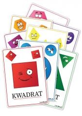 okładka Plansze edukacyjne A5 - Figury geometryczne 8 kart książka