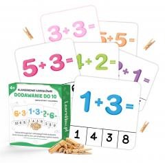 okładka Klamerkowe zadania - Dodawanie do 10 książka