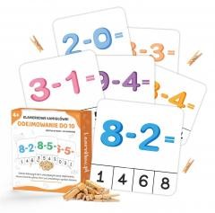 okładka Klamerkowe zadania - Odejmowanie do 10 książka