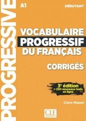 okładka Vocabulaire progressif du Francais... A1 klucz ed3 książka | Miquel Claire
