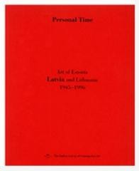 okładka Czas osobisty. Sztuka Estonii, Litwy... czerwona książka | Joanna Słodowska, red. KatarzynaPorembska