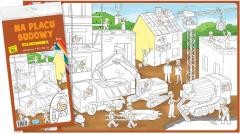 okładka Na placu budowy. Kolorowanka XL książka | Praca Zbiorowa