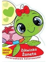 okładka Zwierzakowe kolorowanki. Żółwinka Żaneta książka | Praca Zbiorowa