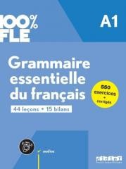 okładka 100% FLE Grammaire essentielle.. A1 + online książka | Fafa Clémence, Petitmengin Violette, Yves Loiseau