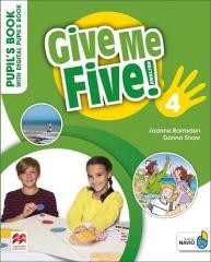 okładka Give Me Five! 4 Pupil's Book+ kod online książka | Donna Shaw, Joanne Ramsden
