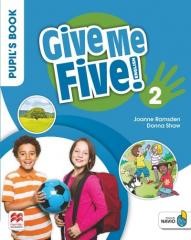 okładka Give Me Five! 2 Pupil's Book+ kod online książka | Donna Shaw, Joanne Ramsden
