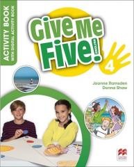okładka Give Me Five! 4  Activity Book + kod online książka | Donna Shaw, Joanne Ramsden
