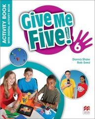 okładka Give Me Five! 6  Activity Book + kod online książka | Donna Shaw, Rob Sved
