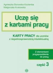 okładka Uczę się z kartami pracy cz. 3 KP dla ucz. z niep. książka | Agnieszka Borowska-Kociemba, Małgorzata Krukowska