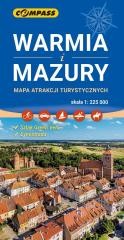 okładka Mapa atrakcji turystycznych - Warmia i Mazury książka | Praca Zbiorowa
