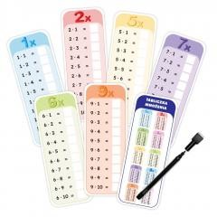 okładka Pisz i zmazuj - Tabliczka mnożenia 11 kart + pisak książka | Praca Zbiorowa