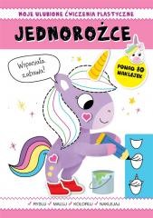 okładka Moje ulubione ćwiczenia plastyczne. Jednorożce książka | Praca Zbiorowa
