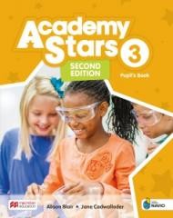 okładka Academy Stars 2nd ed 3 PB with Digital WB + online książka | Praca Zbiorowa