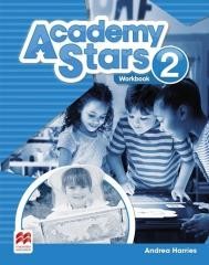 okładka Academy Stars 2 WB + kod online MACMILLAN książka | Andrea Harries