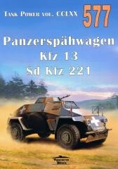 okładka Panzerspahwagen Kfz 13 Sd Kfz 221 nr 577 książka | Praca Zbiorowa