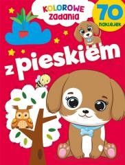 okładka Kolorowe zadania z pieskiem książka | Praca Zbiorowa