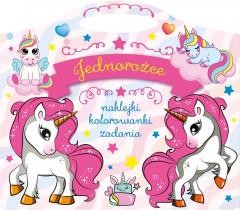 okładka Jednorożce. Naklejki, kolorowanki, zadania książka | Praca Zbiorowa