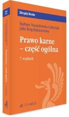 okładka Prawo karne - część ogólna z testami online książka | Barbara Namysłowska-Gabr, Julia Berg-Bajraszewska