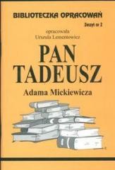 okładka Biblioteczka opracowań nr 002 Pan Tadeusz książka | Urszula Lementowicz