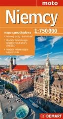 okładka Mapa samochodowa Niemcy 1:750000 książka