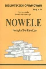 okładka Biblioteczka opracowań nr 070 Nowele H.Sienkiewicz książka | Danuta Polańczyk