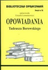 okładka Biblioteczka opracowań nr 052 Opowiadania Borowski książka | Urszula Lementowicz