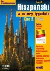 okładka W 4  tygodnie ETAP 2 hiszpański (CD Gratis) REA książka | Bryl Małgorzata, Julia Nawrot