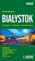 okładka Białystok 1:18000 plan miasta PIĘTKA książka
