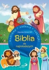 okładka Biblia dla najmłodszych. Modlitwy, zadania... książka | Praca Zbiorowa