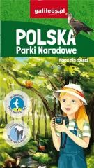 okładka Mapa dla dzieci - Polska. Parki Narodowe książka | Praca Zbiorowa