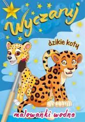 okładka Malowanki wodne. Wyczaruj dzikie koty książka | Wydawnictwo Skrzat