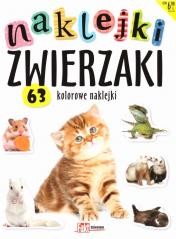 okładka Naklejki zwierzaki. 63 kolorowe naklejki książka | Praca Zbiorowa
